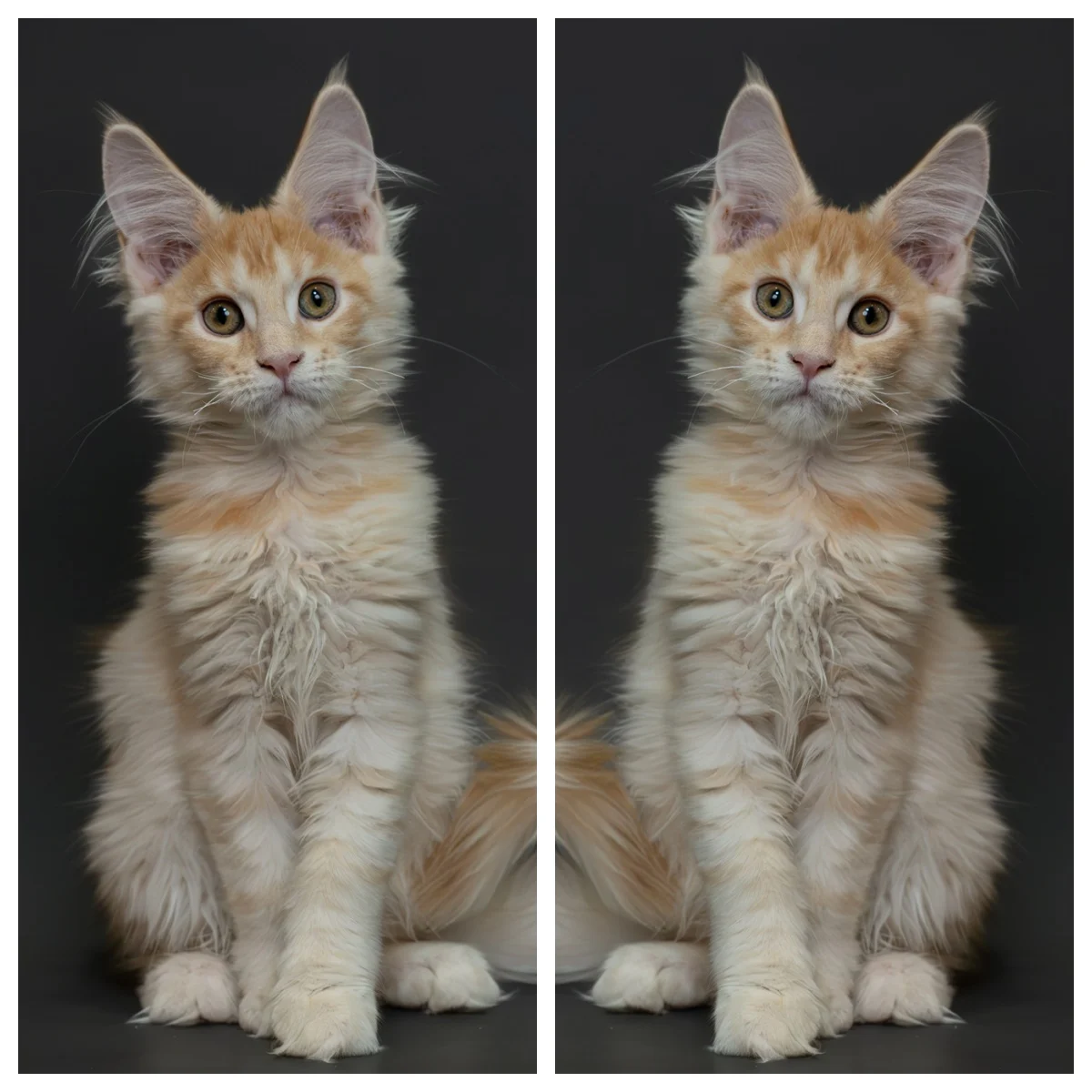 紅銀虎斑緬因貓